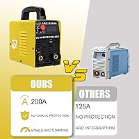 Vista 5 de Welding Machine, 110V Plug, 200Amp Power,Beginner Welder With Display LCD Use Welding Rod Equipment Tools Accessorie