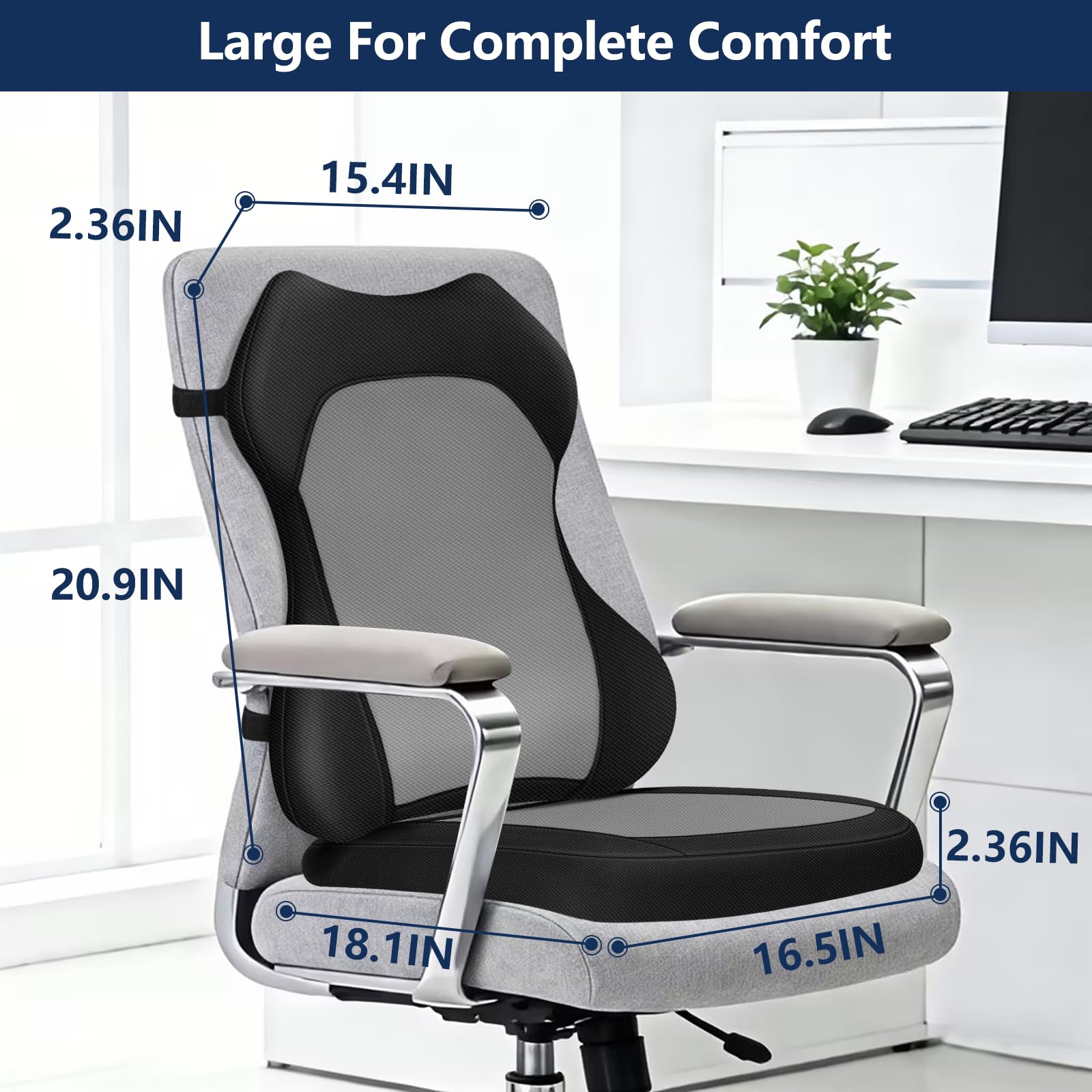 Sciatica Relief Lumbar & Seat Cushion Gallery Image