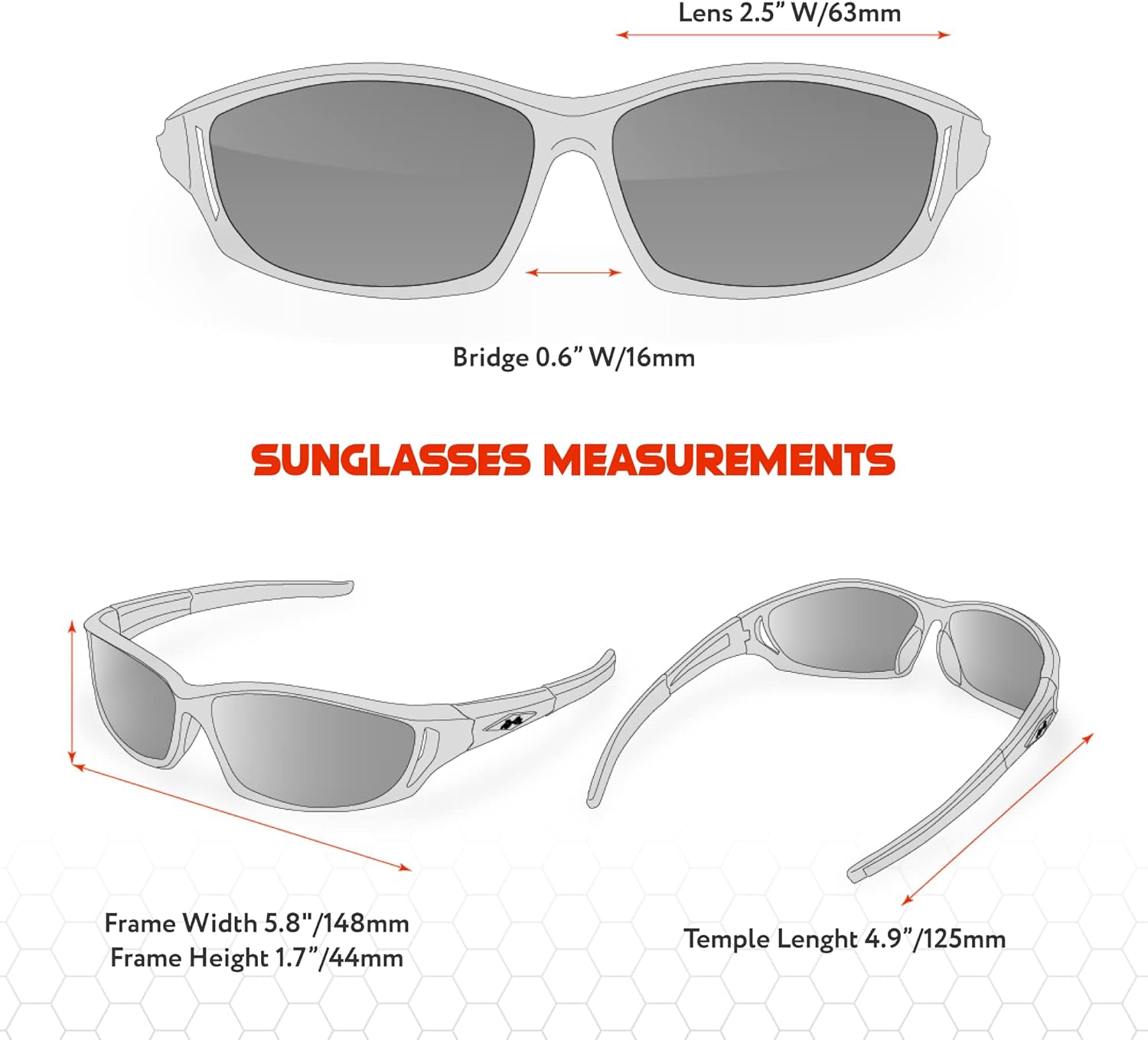 X LOOP Polarized Sports Sunglasses for Men - UV400 Baseball Running Cycling Golf Glasses - Image 6