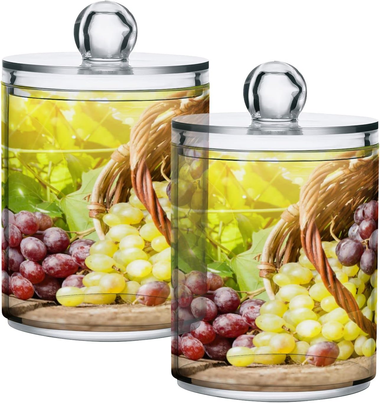Grape 4 Pack Qtip Holder Organizer Dispenser Sunshine