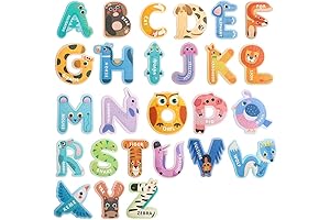 Jumbo Magnetic Letters: Unleash Preschool Magic with Colorful ABCs and Animal Shapes