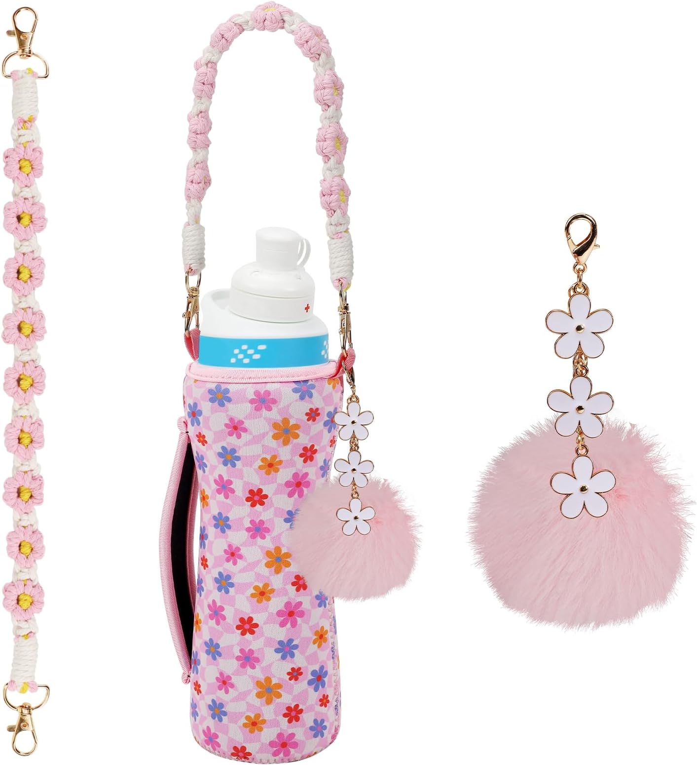 Upgrade Your Hydration Experience Compatible with Cirkul Accessories: Sleek Compatible Cirkul Water Bottle Sleeve, Stylish Compatible Cirkul Charms, Durable Straps, Handy Bottle Handle & More