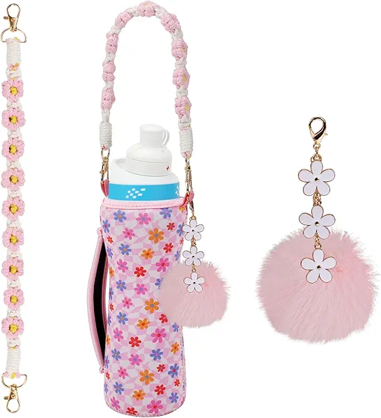 SLEILIN Upgrade Your Hydration Experience with Cirkul Accessories: Sleek Cirkul Water Bottle Sleeve, Stylish Cirkul Charms, Durable Straps, Handy Bottle Handle & More