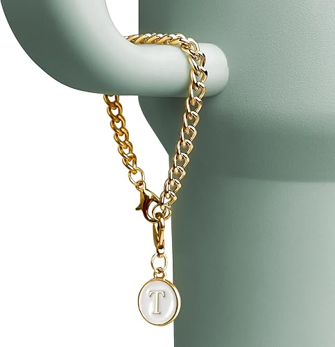 Miniatura 4 de EXQUILEG 4 fundas de popote para copa Stanley, tapa protectora de popote de silicona de 0.394 pulgadas con 2 dijes iniciales de identificación y