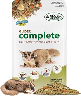 Glider Complete 5 lb | Natural Fruit Bits | Sugar Glider Food