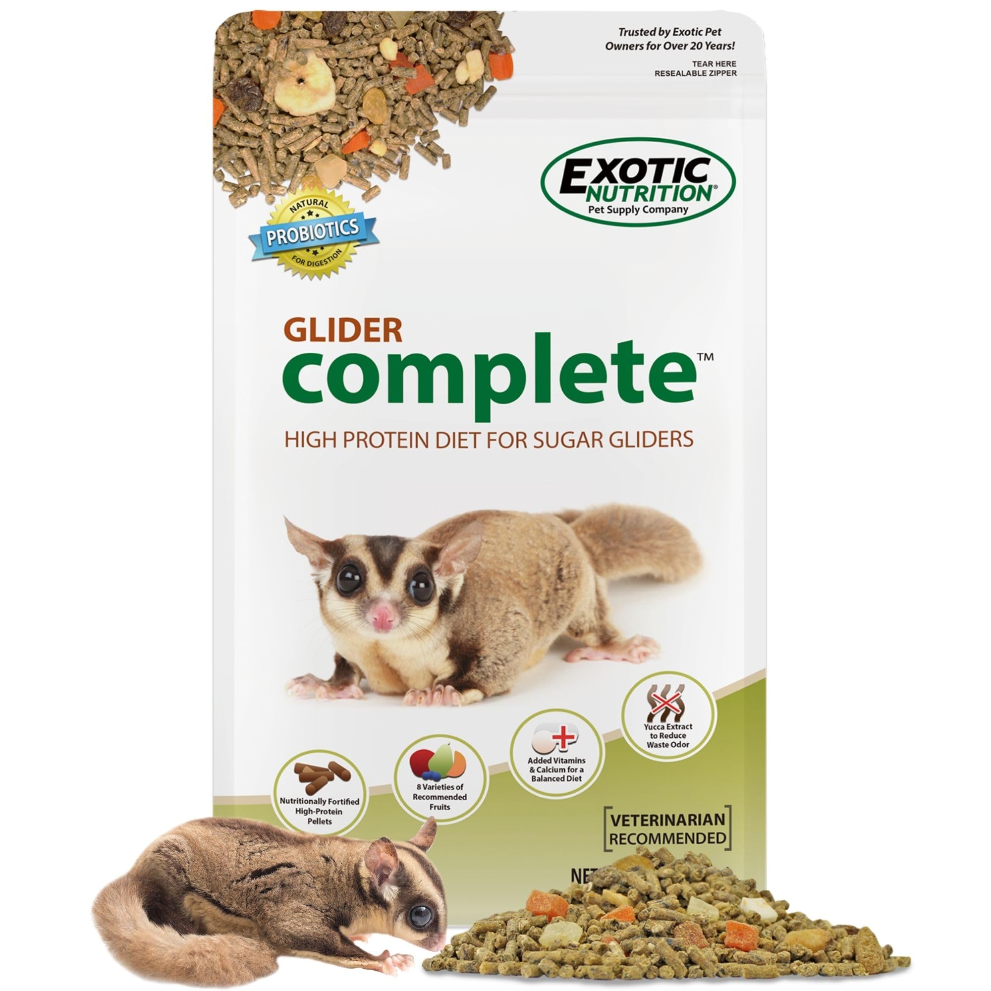 Amazon.com : Glider Complete 5 lb | Natural Fruit Bits | Sugar