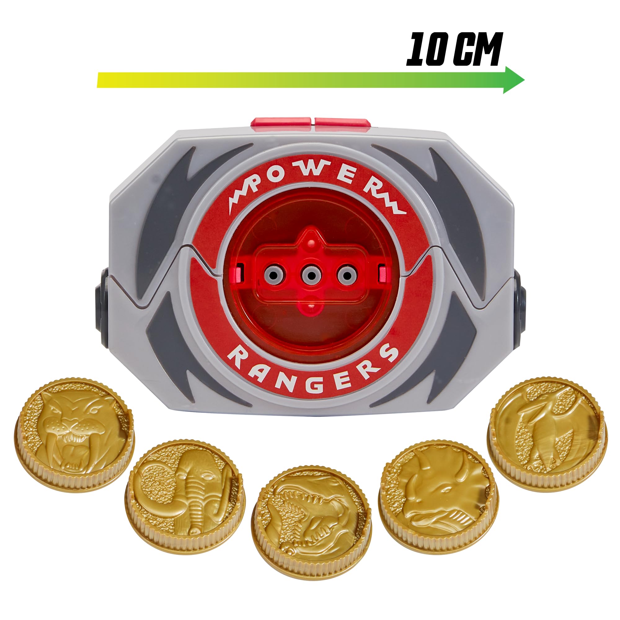 Power Rangers, Elektroniczny Power Morpher, funkcje dźwięku i oświetlenia, akcesoria w zestawie, dla dzieci od 4 lat, PWG02