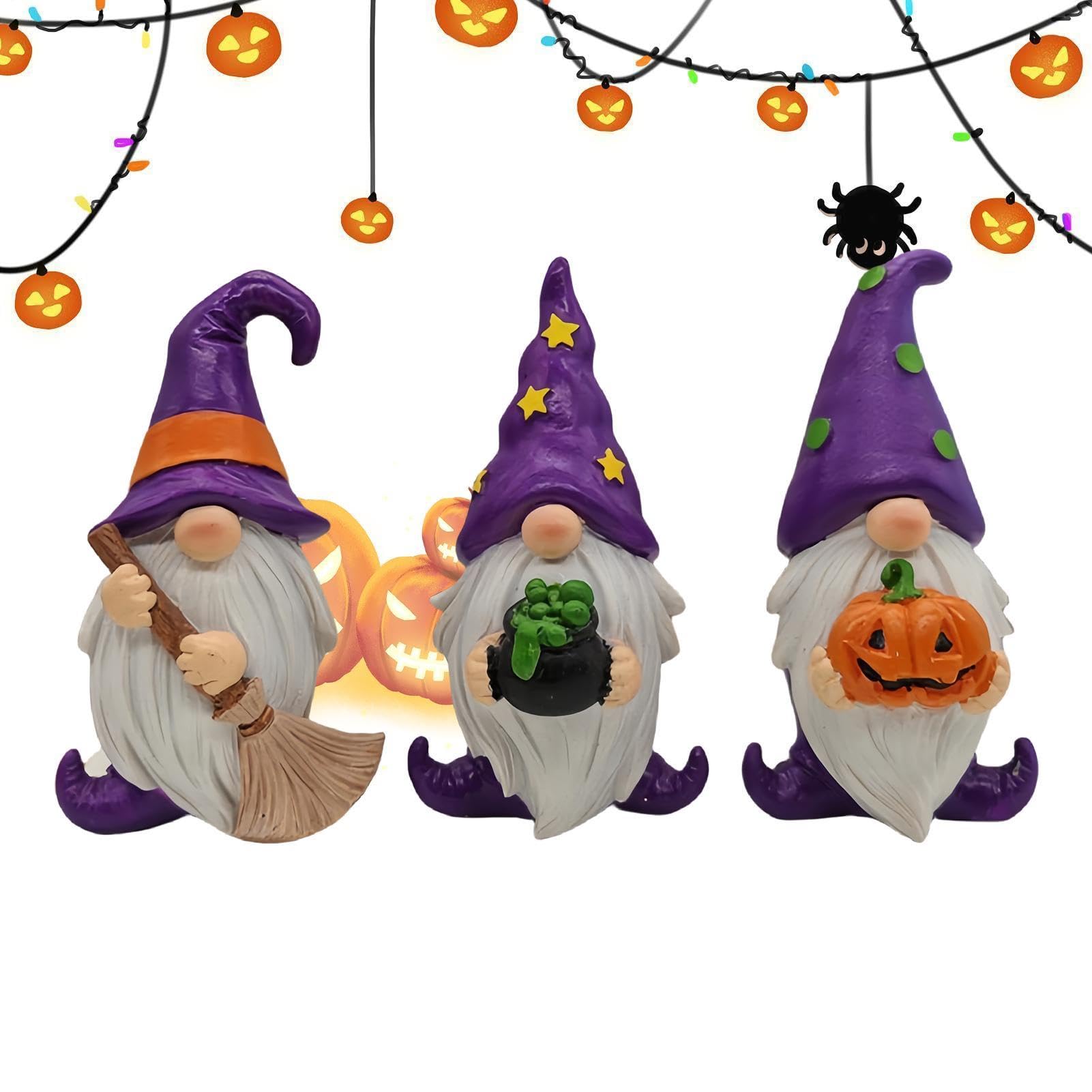Gnomos de Halloween: tres entrañables figuras para llenar de alegría y magia tu casa