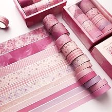12 Rolls Washi Tape Set,Decorative Plaid Pattern Washi Masking Tape | Craft,Kids,Scrapbook,DIY,Gift Wrapping