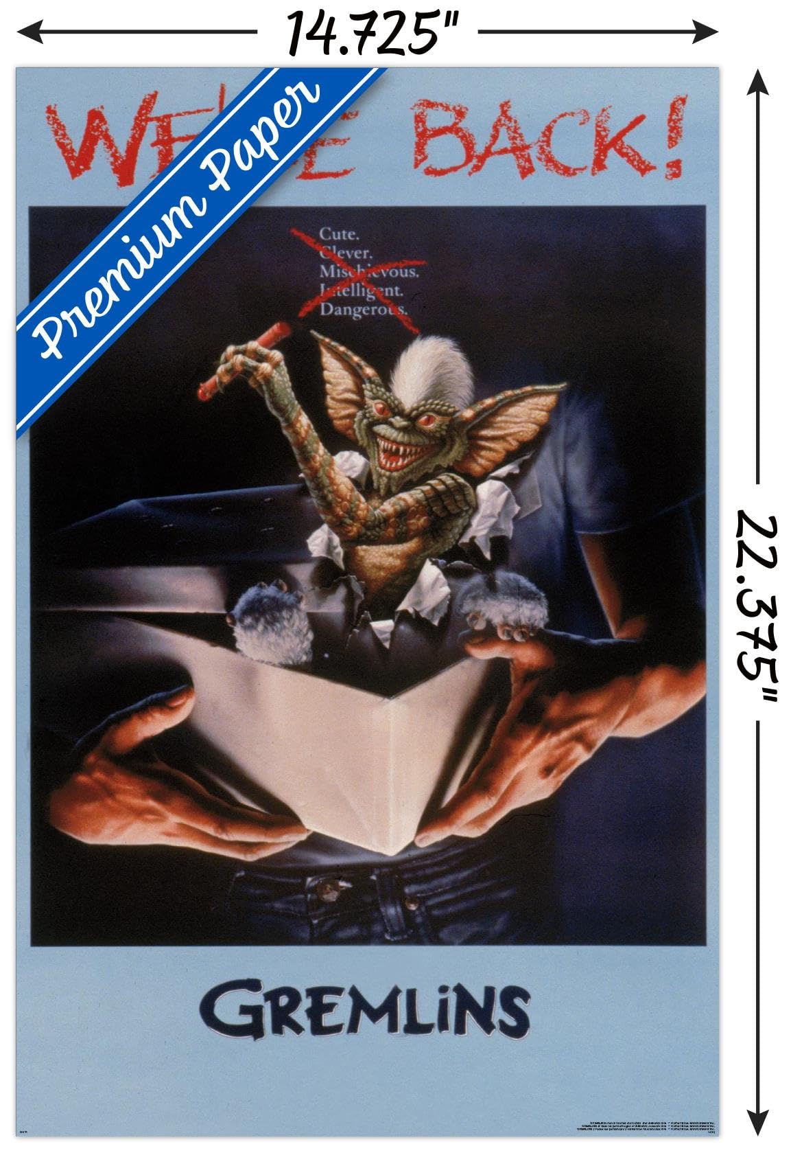 GREMLINS ポスター Gremlins - We're Back One Sheet Wall Poster : Amazon.ca: Home