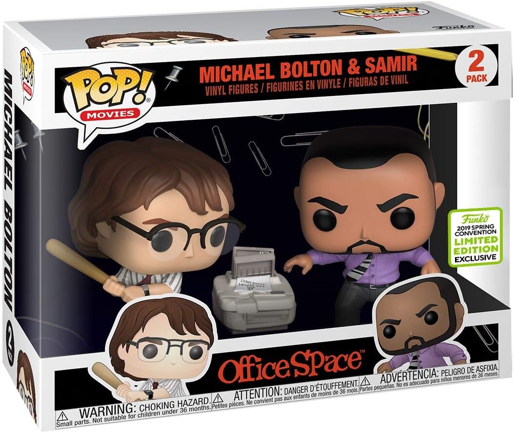 Funko POP! Movies: Office Space 2-Pack Michael Bolton & Samir Limited Edition Exclusive 2019 Spring Convention