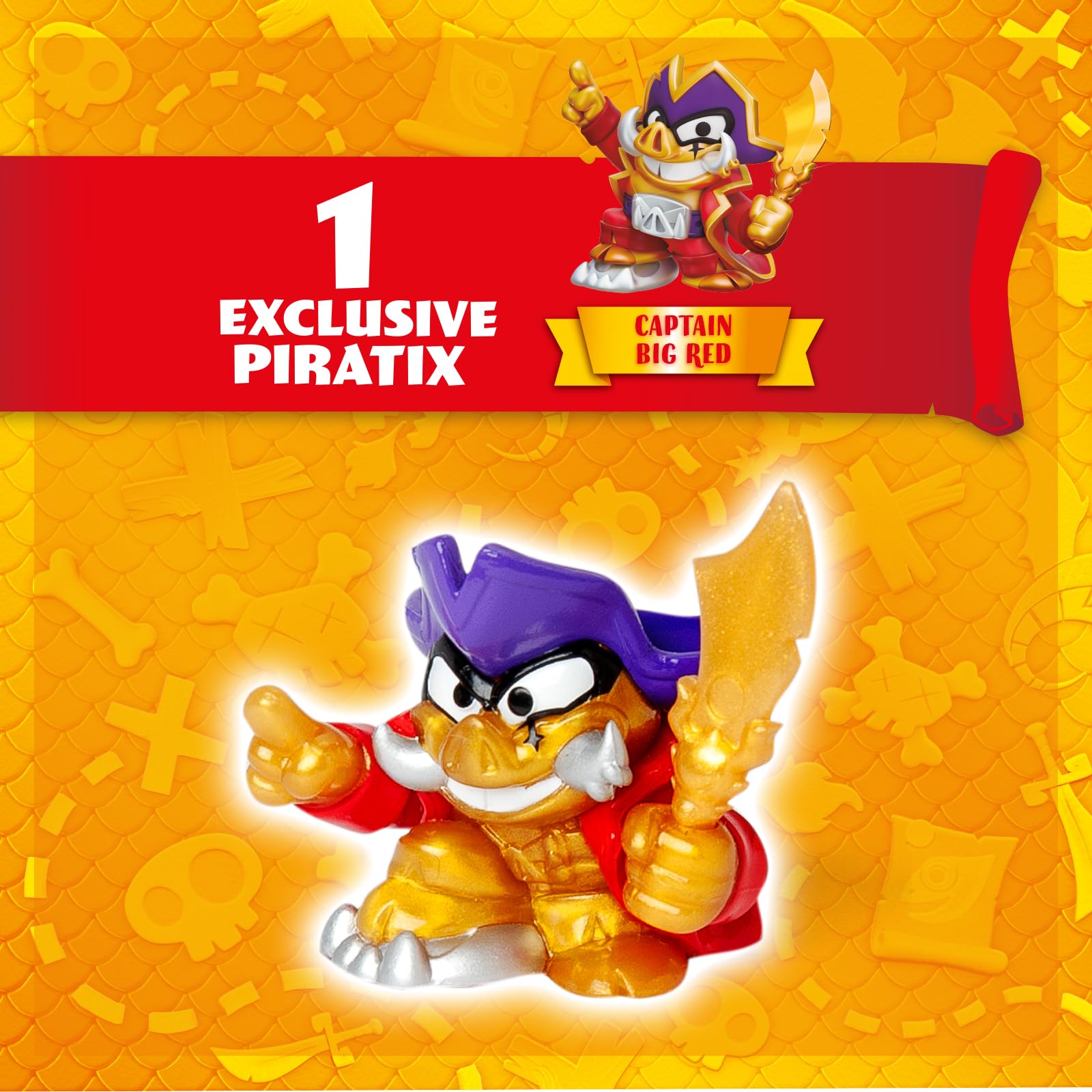 PIRATIX Dragon Ship – Piratix Dragon Nave All Terreno 3 in 1: Terra, Mare e Aria. Contiene 1 Nave Dragone, 1 Piratix Esclusivo, 1 Tesoro Esclusivo, 1 Bandiera e 1 proiettile