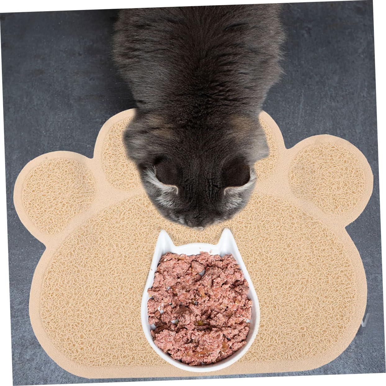UPKOCH 2 Stück Katzentoilettenmatte Rutschfest für Böden Einfach zu Reinigen Hält Katzensand und Futterreste Zurück für Haustiere