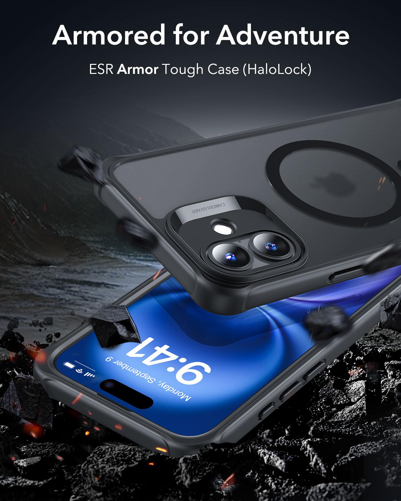 ESR for iPhone 16 Plus Case Set, 1 Set Individual Lens Protectors, Compatible with MagSafe Phone Case - Image 2