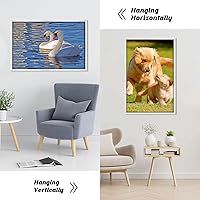 Vista 22 de Dark Brown 12x18 Frame Set of 3 - Rustic Woodgrain 12 x 18 Poster Frame with Plexiglass for Wall Gallery Display, 12x18 Picture Frame for Puzzles