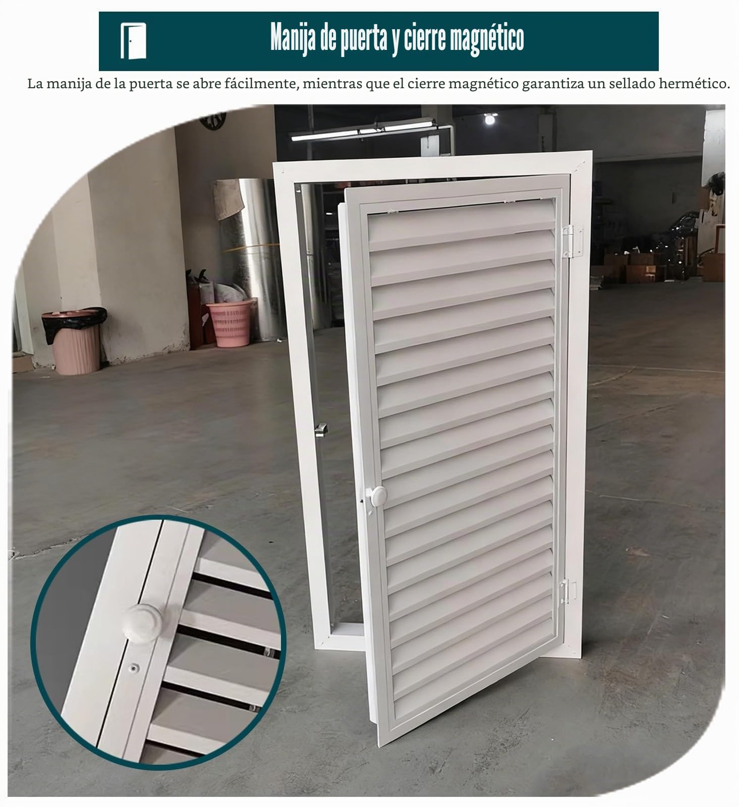 ZIMGOD Puerta de Inspección Acceso con Rejillas de Ventilación y Manija, Panel de Acceso con Cierre Magnético, Puertas de Servicio de Inspección Interior/Exterior/Eléctrico(28x24in (70x60cm))