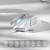 Redragon M908 Impact RGB LED MMO Gaming Mouse, 12 Side Buttons, Optical Wired Ergonomic Mouse, Up to 12,400 DPI, High Precision, 18 Programmable Macro Shortcuts, Comfort Grip, White