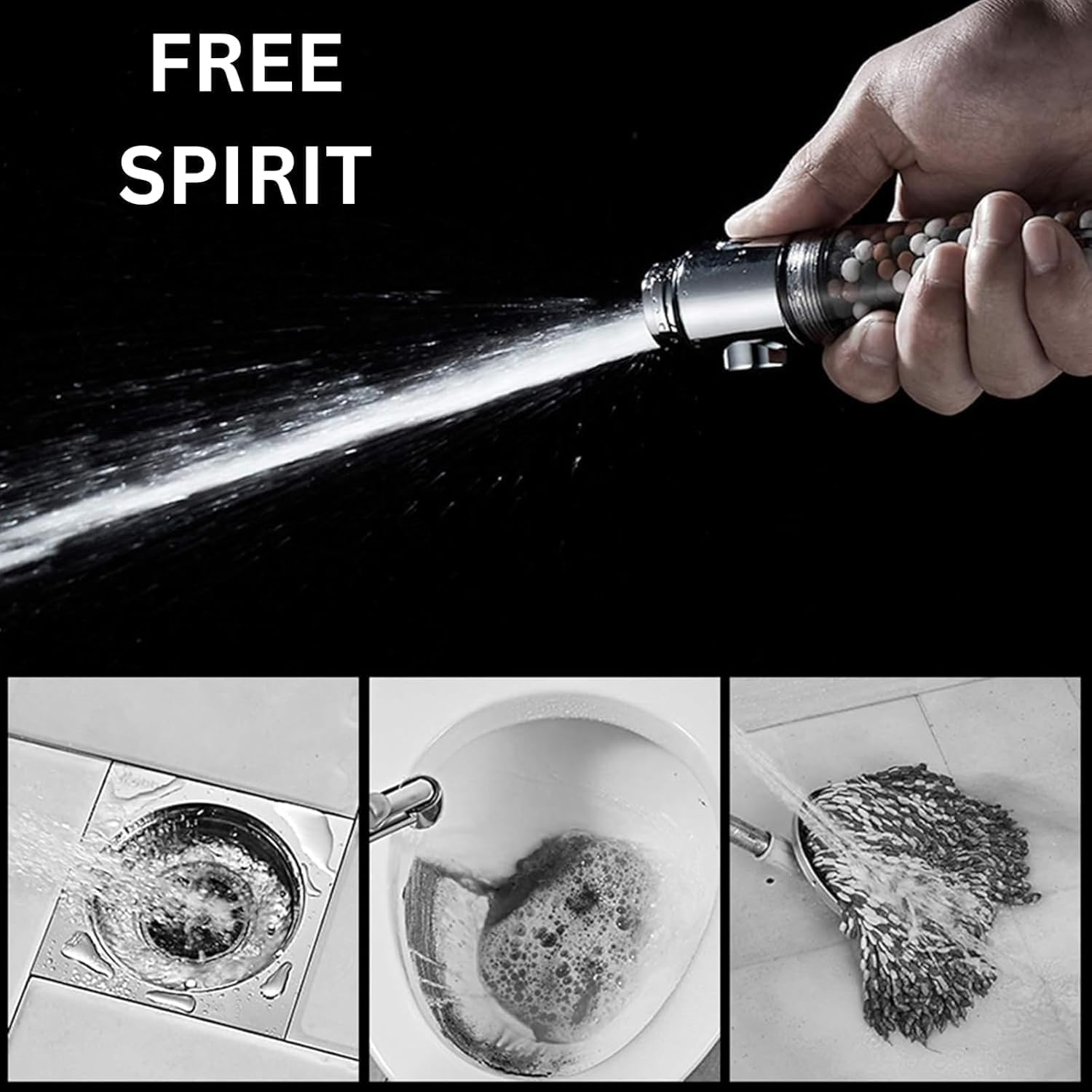 Shower Head with Handheld, High Pressure 3 Spray Mode Showerhead with Filters, Detachable Hand Shower for Bathroom, Adjustable Water Softening Filtered Showerhead for Hard Water (Silver) 2