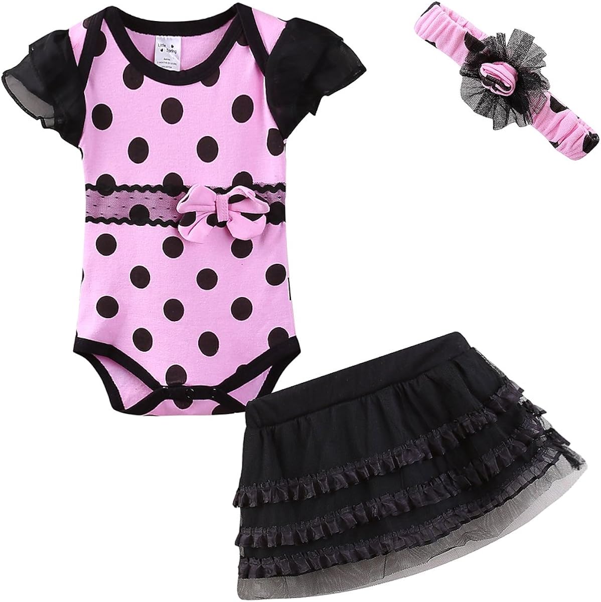 Mud Kingdom Cute Baby Girl Outfits with Headbands