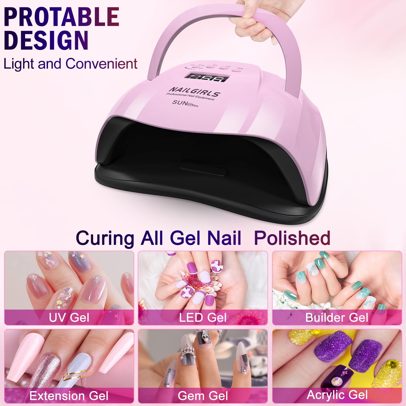 Amazon.co.jp: ネイルランプ NAILGIRLS 268W LED UV