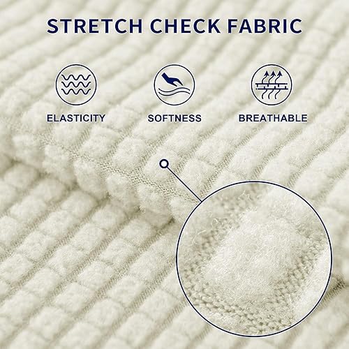 Miniatura 5 de EFELIM Fundas elásticas para cojines de dinette de caravana, funda de sofá de caravana, funda de asiento de sofá de caravana, funda suave para