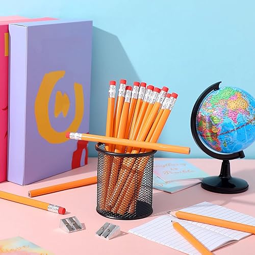 Miniatura 5 de Fainne 48 Lápices Gruesos Jumbo Grandes Gruesos Largos y 3 Sacapuntas para Niños Principiantes Preescolares Jardín de Infantes Suministros de