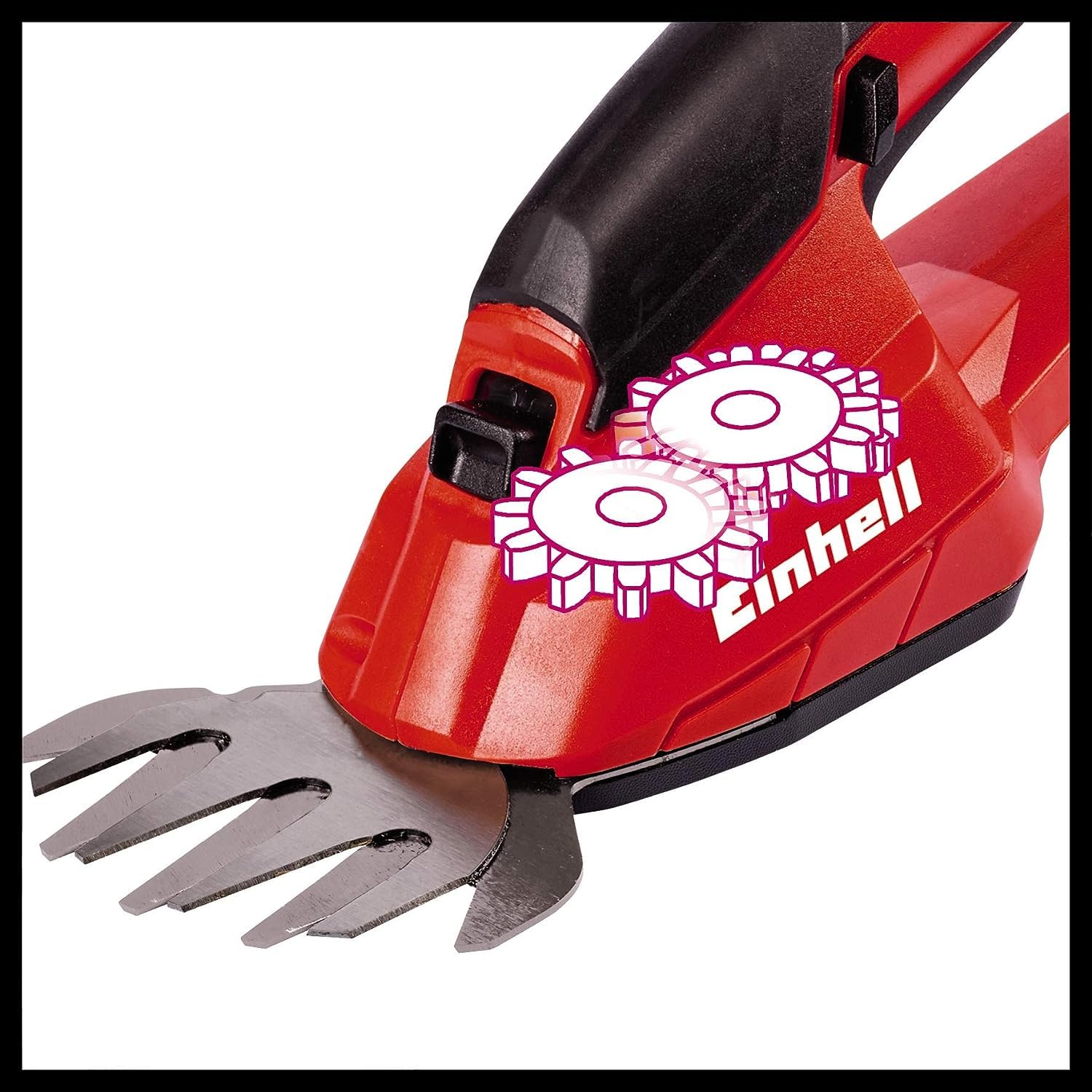 Einhell Cisaille à Gazon et Taille-buissons sans Fil GC-CG 18 Li Solo - Système Power X-Change (18 V, Largeur de Coupe 20 cm, Livré avec Accessoires) – Verso Solo Livre sans Batterie NI Chargeur