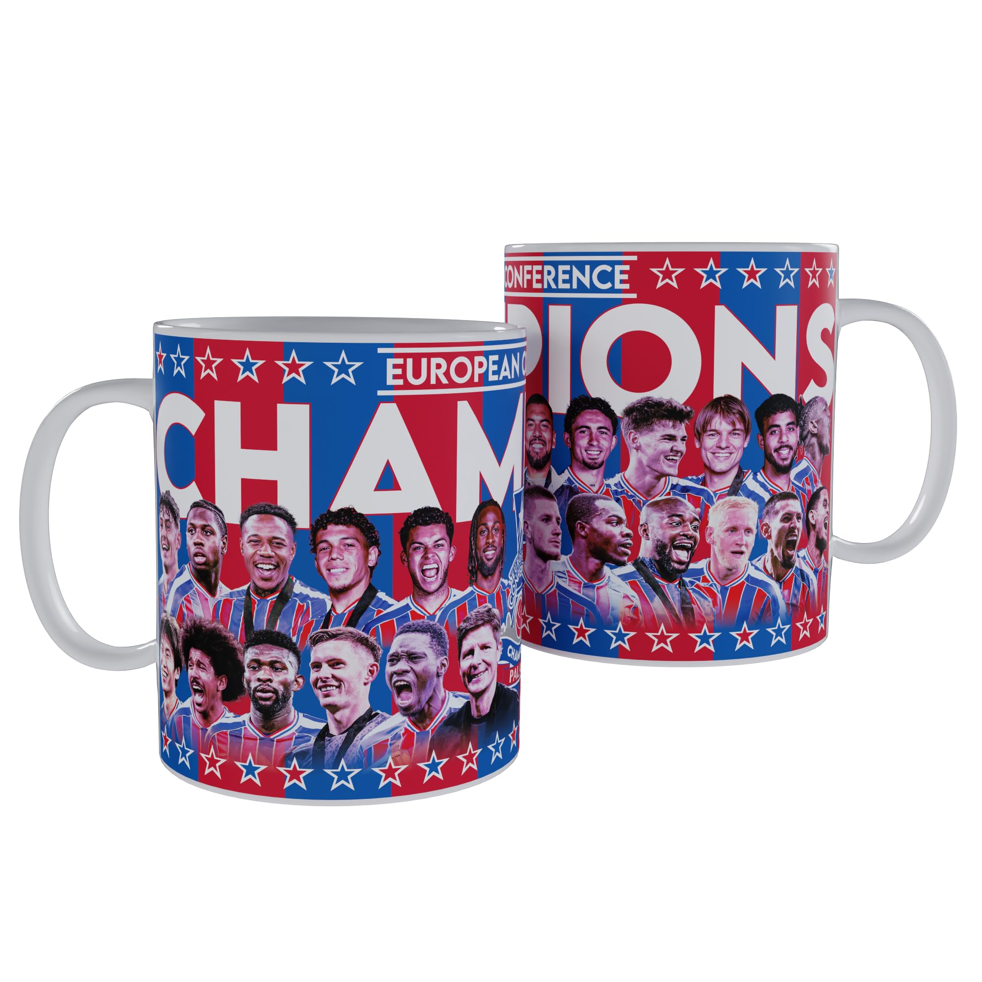 Partisan Palace European Champions 25/26 Team Mug – 11oz Ceramic Cup