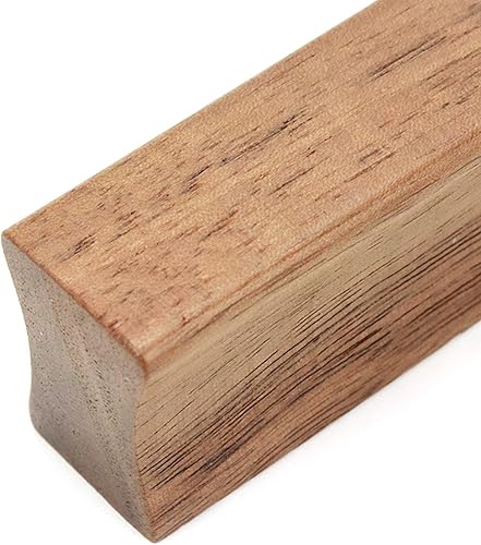 Miniatura 2 de Cajón de 3.94 pulgadas de longitud, tiradores sólidos de nogal para armario de cocina, armario de cocina, manija con tornillo, 12 unidades