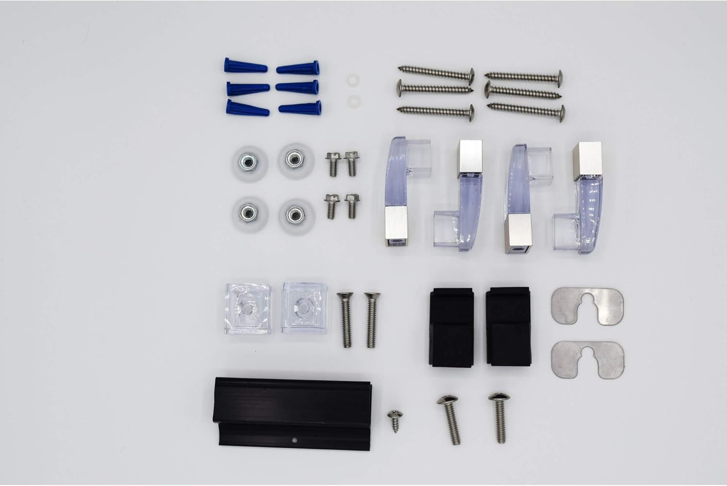 Basco ECPPDLX51BN framed sliding shower door parts, Brushed Nickel