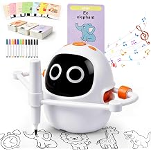 Drawing Robot with 220 Drawing Cards for Kids Ages 4-8