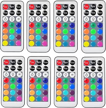 Amazon: Mchoter 8 Pack Exclusive Remote Controllers Submersible LED