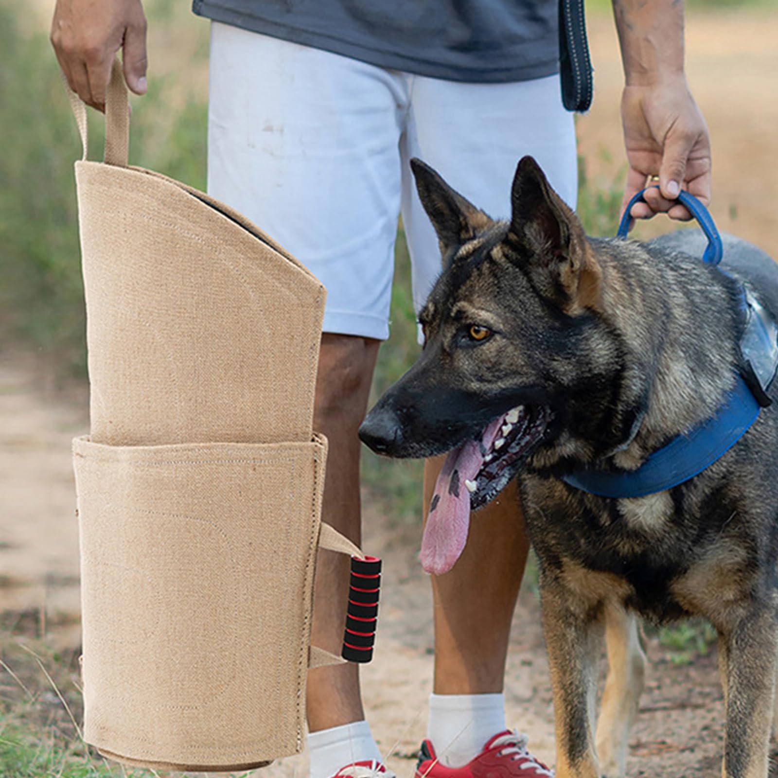 Funda de entrenamiento para mordeduras de perros pequeños a grandes, protectores de brazo acolchados, para policías, hogares, entrenadores de perros