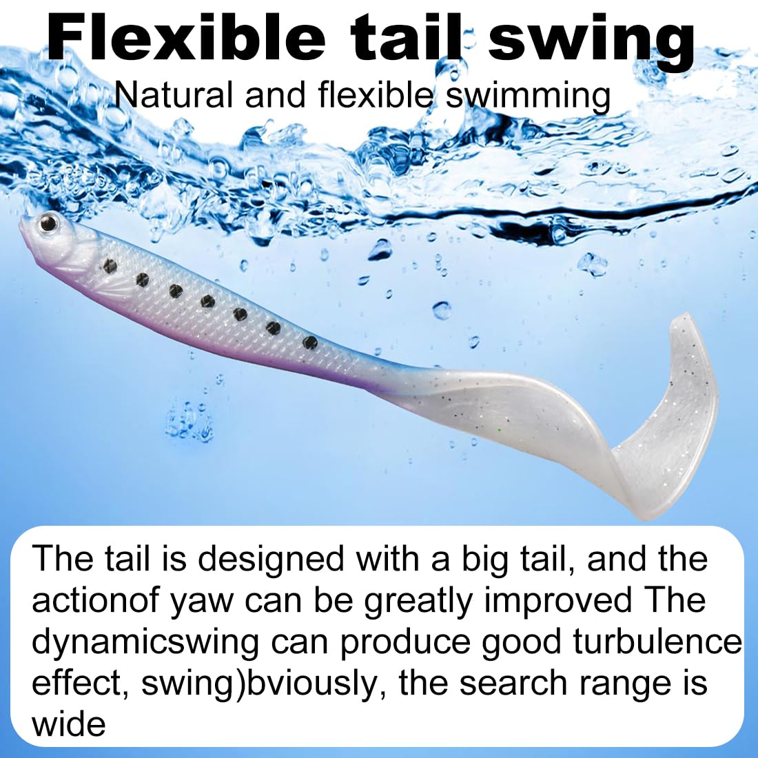 Set 8 Esche Da Pesca In Gomma - Artificiali Per Spinning E Trota | Acqua Dolce E Salata - Foto 8