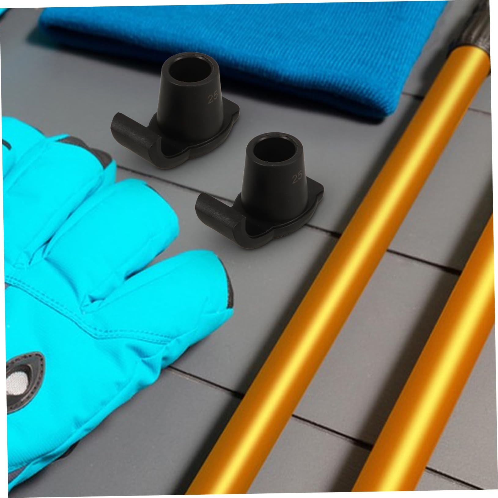 FRCOLOR 12pezzi Walker Ski Glides Antiscivolo Per Bastoni Sottobicchieri Per Deambulatore Per Camminatori e Stabilità e Su Concrete