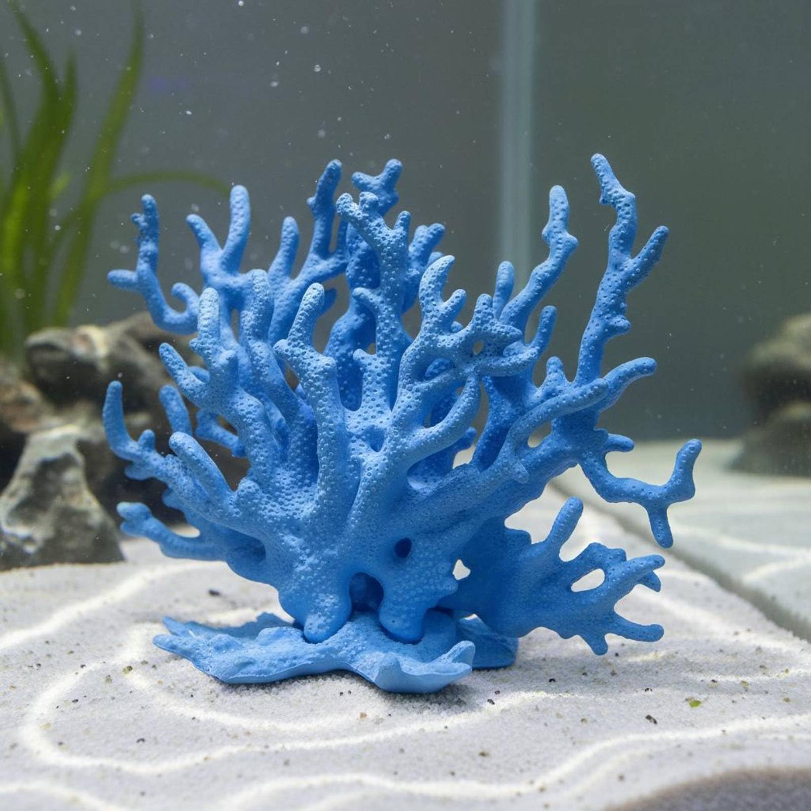 Aquarium Deko Felsen Landschaft Felsformation Felsdeko Aquarium Felskulisse aus Harz mit Realistischer Berg Silhouette für Geschichtete Unterwasser, Simulation Rosa Koralle