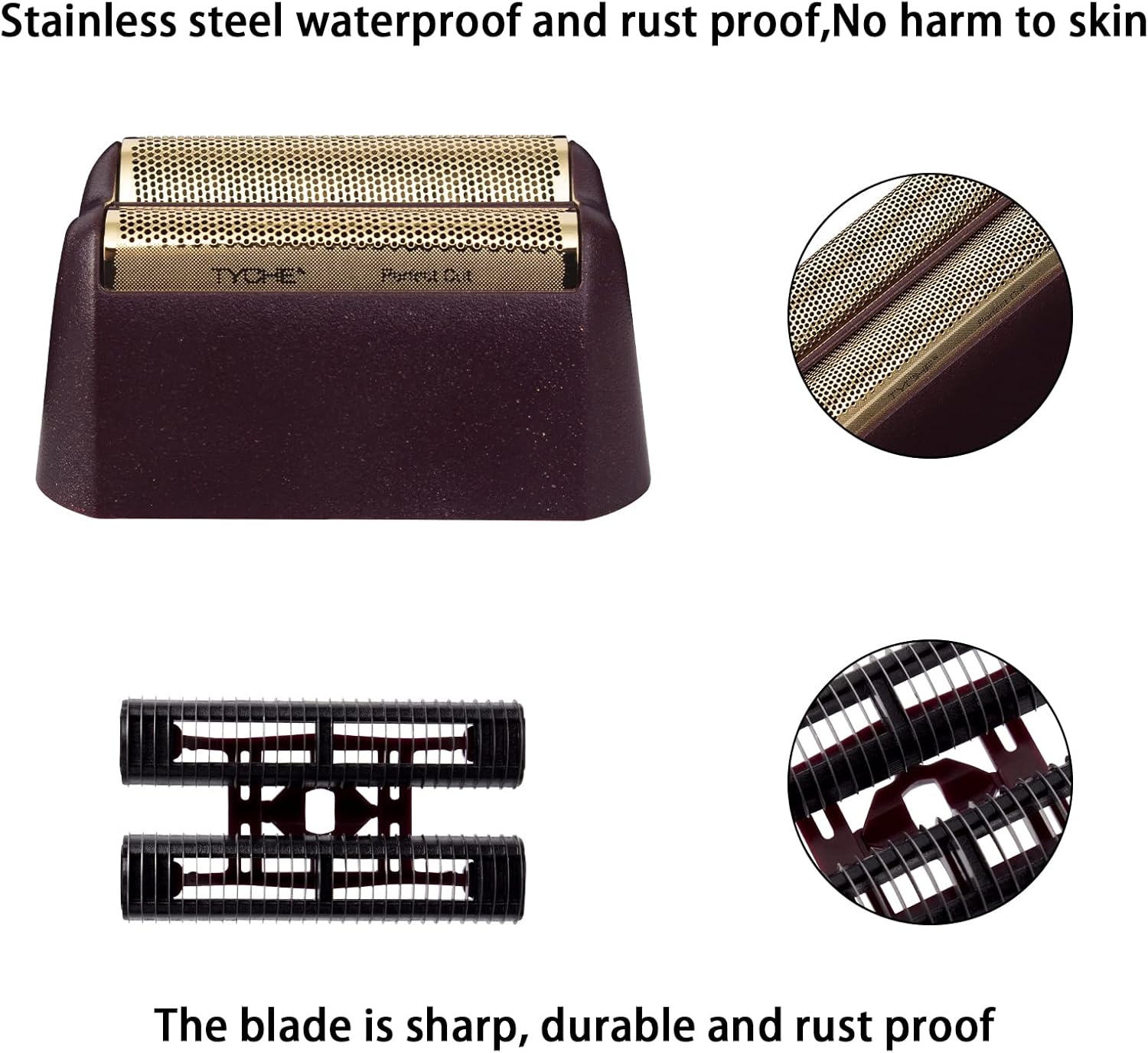 Professional 5 Star Series Finale Shaver Replacement Foil and Cutter Bar Assembly Compatible with wahl Shaver Foil 7031-100, 7043-100 Super Close Shaving Replacement Heads (red) - Image 5