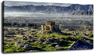 Kabul Afghanistan Wall Art Canvas Poster Prints Pictures Decor For Home Living room Bedroom Office With Framed 13"x8"
