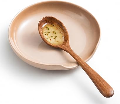 Gomakren Ceramic Spoon Rest for Stove Top 5 Inch Large Coffee Spoon Holder