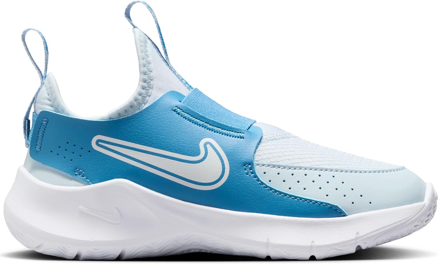 Nike Flex Runner 3 Little Kids' Shoes (FN1449-402, Blue Tint/Blue Beyond/White) Size 12