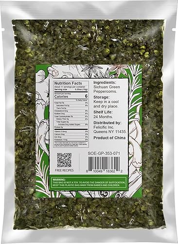 Vista 18 de Soeos Sichuan Peppercorns, 8 onzas (8.01 oz), auténtica pimienta roja Szechuan, efecto adormecedor y hormigueo, menos semillas, sabor fuerte