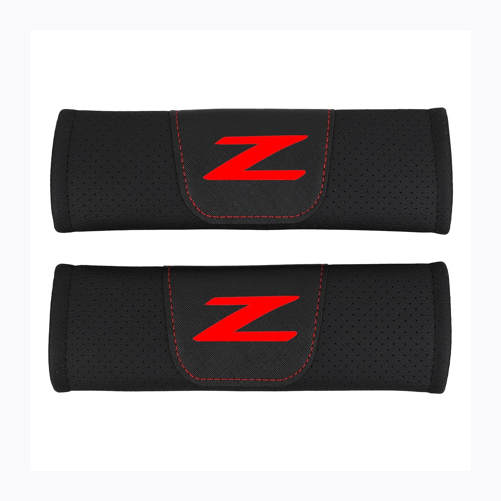2 Pcs Car Seat Belt Covers for Adults Shoulder Pad Belt Strap Covers Compatible for Nissan 240ZX 280ZX 300ZX 350Z 370Z Z Car (RED)