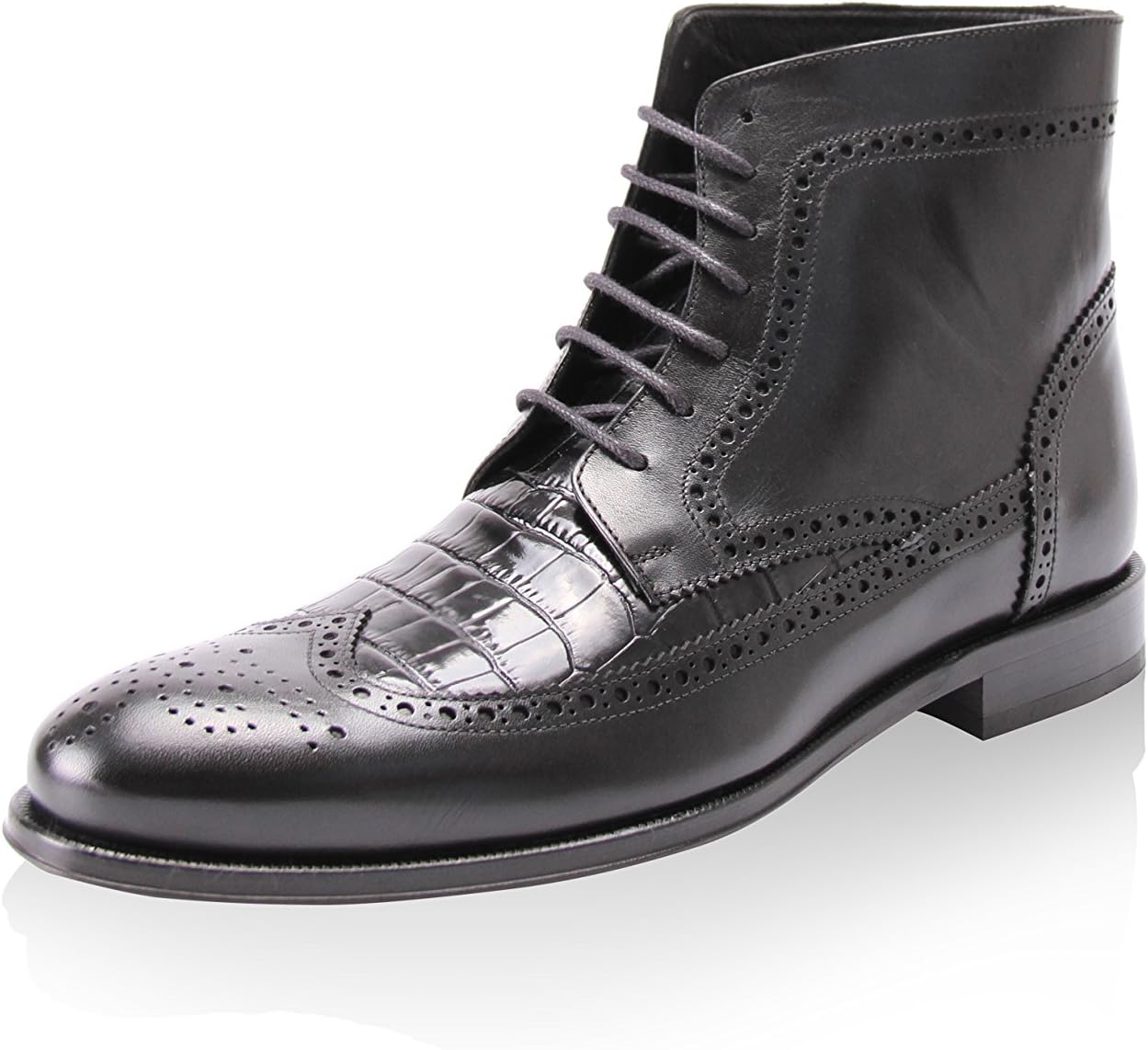 Set of 4 Bed Legs, Wood, Lacquered Chocolate, 25 x 6 x 6 cm