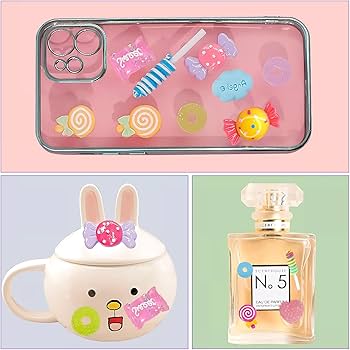 Amazon | KDSSYFT デコパーツ 約50個 樹脂製 スイーツ デコ素材