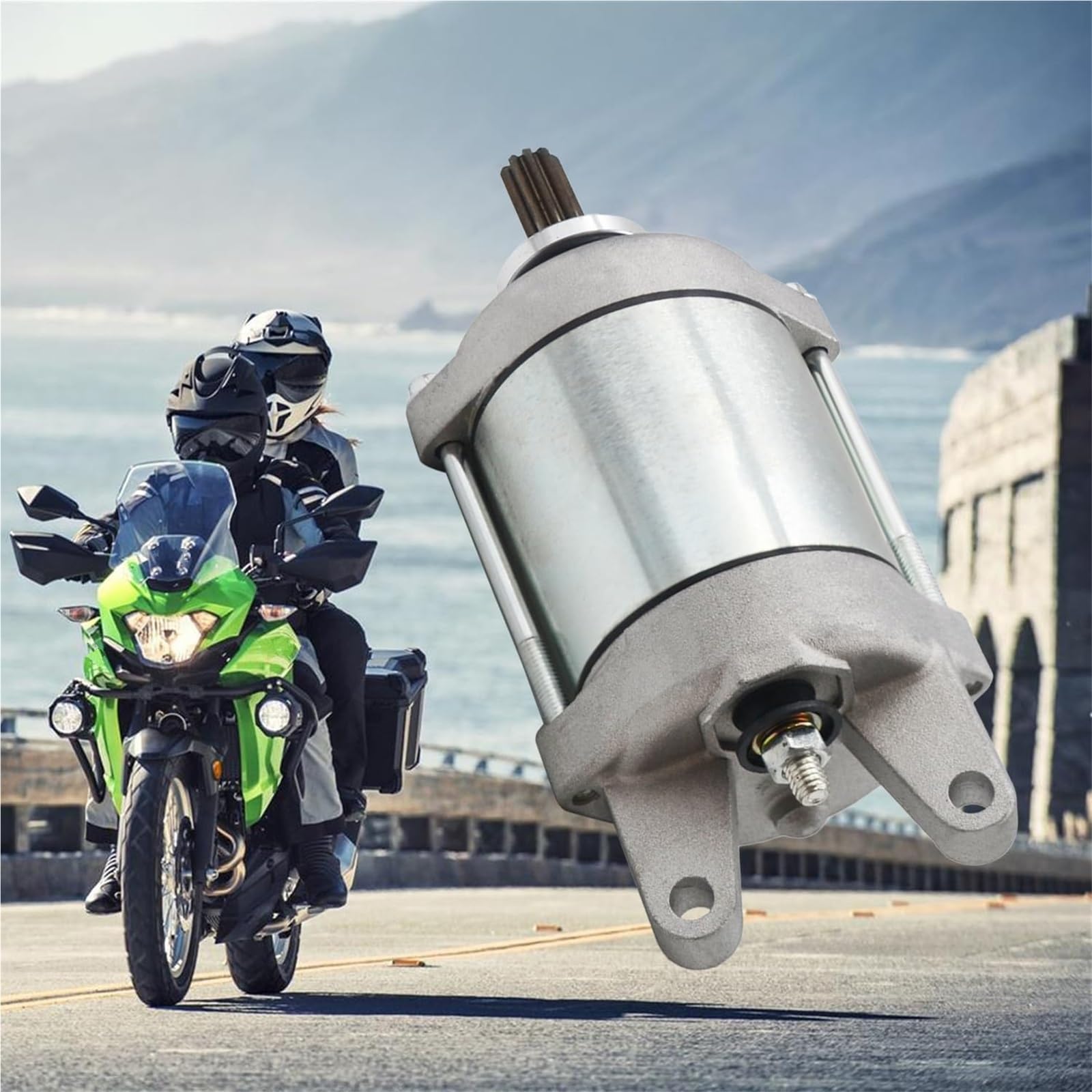 Para para Ninja 300 para Versys-X KLE300 2013 2014 22015 2016 2017 2018 2019 2020 2021 21163-0717 Motor de arranque Motor arranque