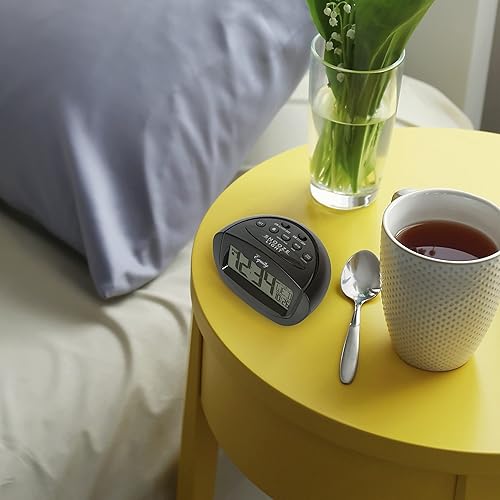 Miniatura 7 de Equity by La Crosse 31022 Insta-Set - Reloj despertador LCD, color negro