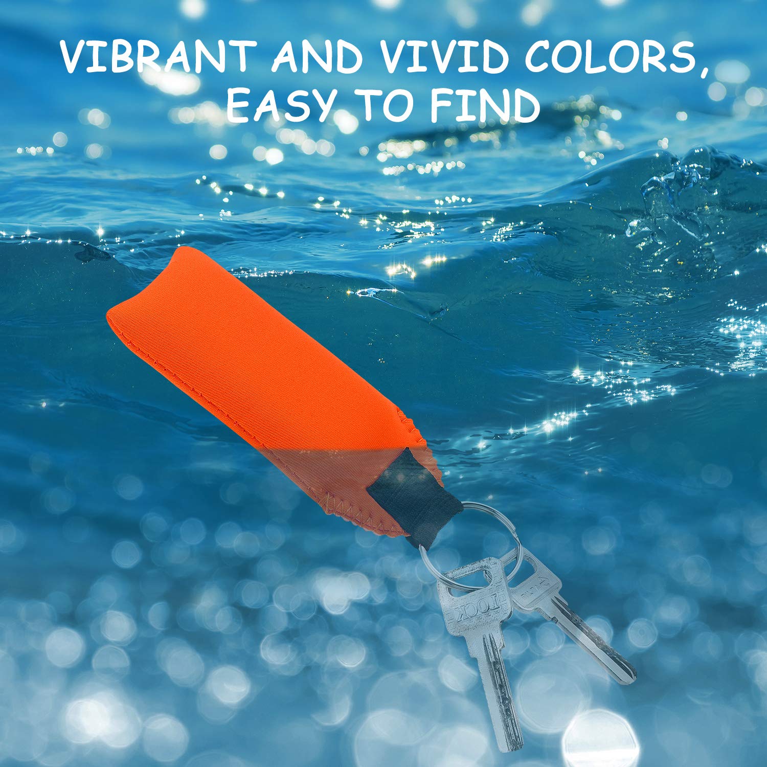 Snapklik.com : TecUnite Floating Neoprene Boat Keychain, 3 Pack Key ...