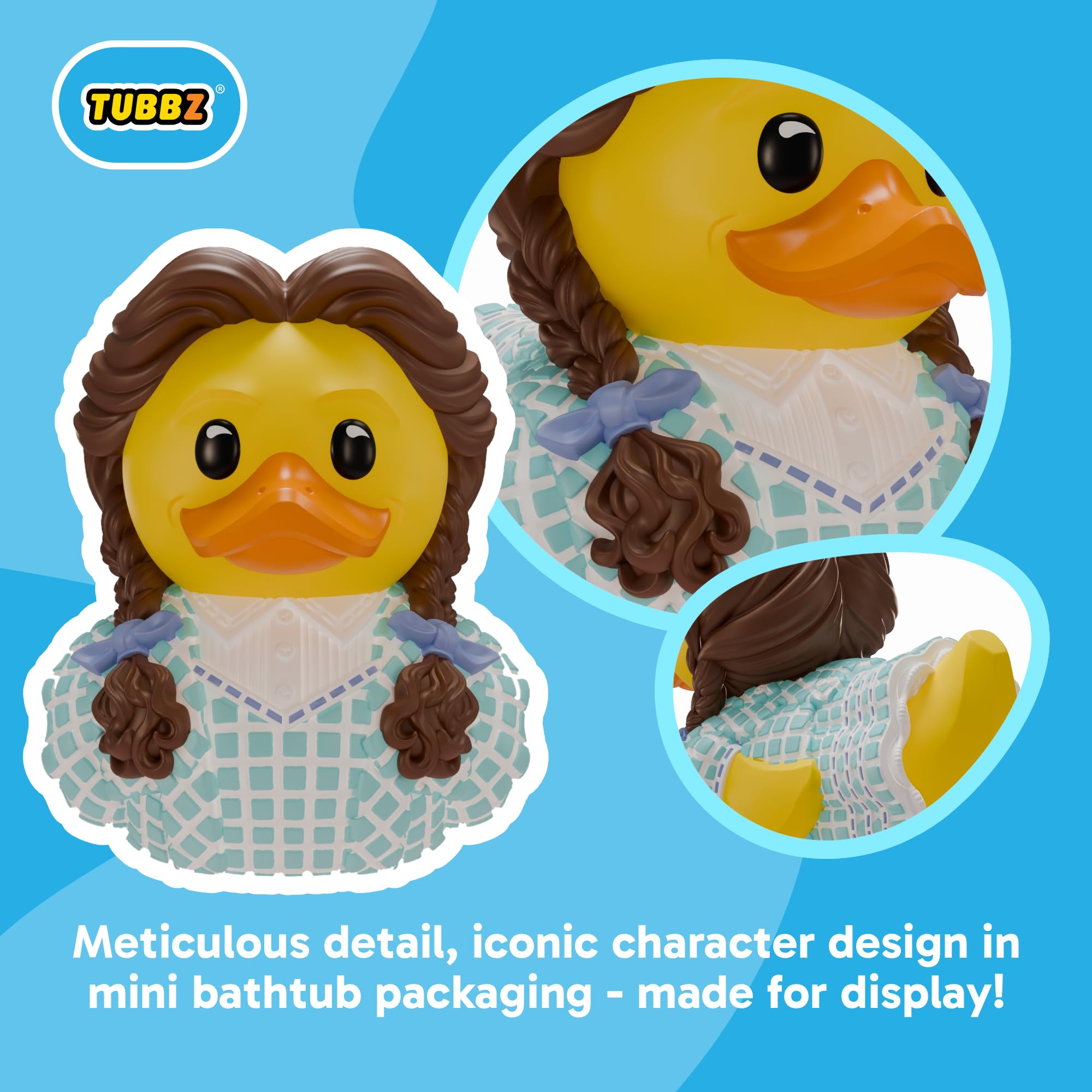 TUBBZ Mini: Wicked For Good - Dorothy Gale Cosplaying Rubber Duck Vinyl Figure - Official Collectible for Fans of Wicked - Image 2