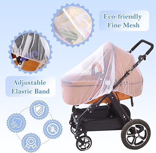 Miniatura 3 de South to East Mosquitera para cochecito, mosquitera para bebés con bolsa de almacenamiento, mosquiteras transpirables y portátiles para cochecitos,