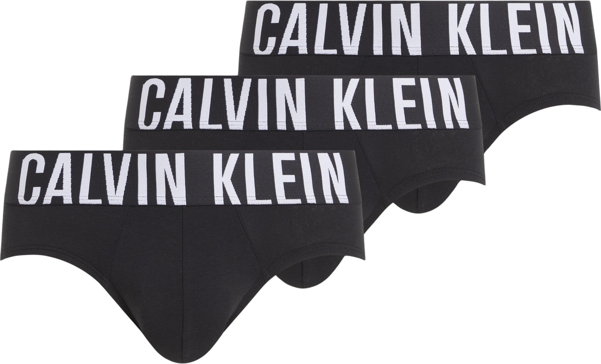 Calvin Klein Men's HIP BRIEF 3PK Hip Briefs, BLACK, S